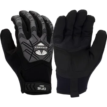 Pracovní rukavice Pyramex GL204CHT rukavice STRAP | SYNTHETIC | 360° CUT A6 | PVC PATCHES Velikost: M (8)