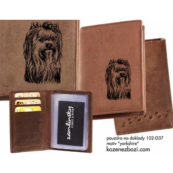 Obal na doklad Pouzdro Na Doklady "Yorkshire" - Dárek pro milovníka psů