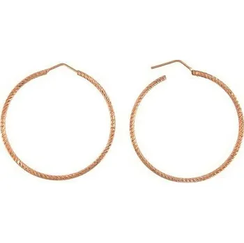 Náušnice Stříbrné pozlacené náušnice kruhy 4,5cm