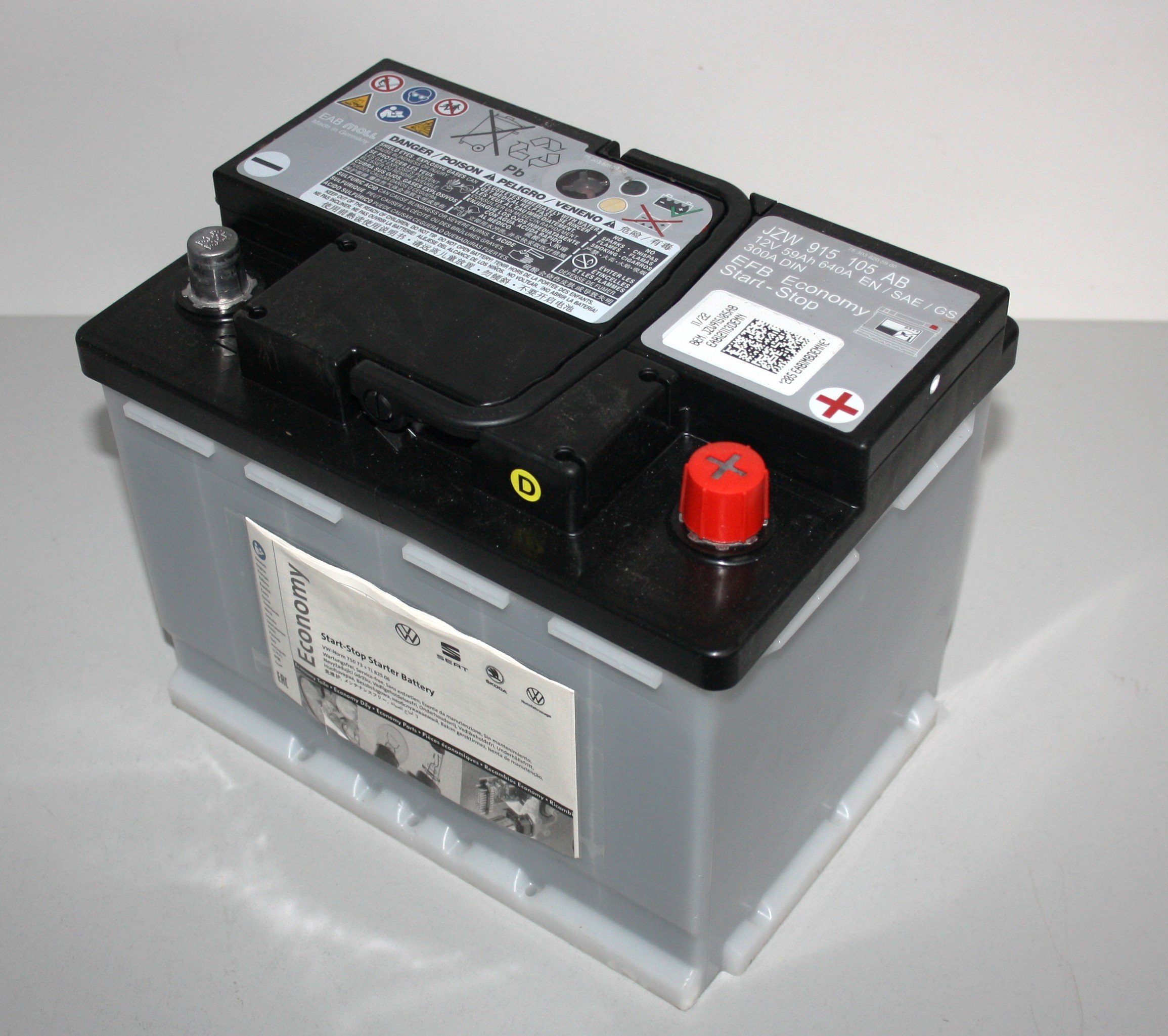 ORIGINÁLNÍ DÍL Autobaterie 12V 59Ah 640A START/STOP - ORIGINÁL