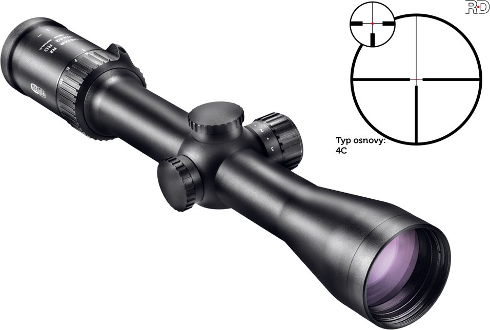 Meopta MeoStar R2 1,7-10x42 RD Záměrná osnova: 4C