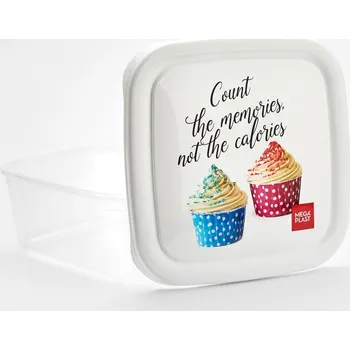 Dóza na potraviny Box jídelní 1 l s potiskem plast