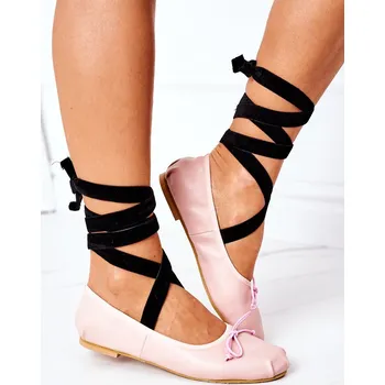 Dámské baleríny Boto Šněrovací Baleríny Lu Boo Růžové Boto Other 1612647