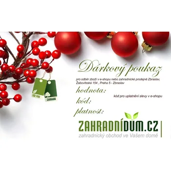 Dárkový potravinový koš DÁRKOVÝ POUKAZ 500 Kč - zahradnidum