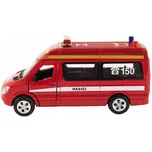 Teddies Auto hasiči 15 cm červené