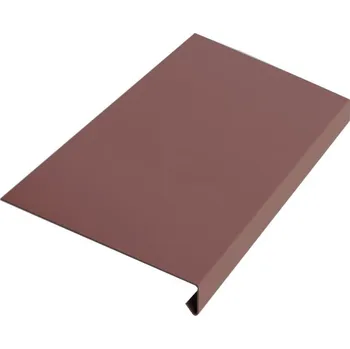 Plech Okapnice RŠ 250, 3 bm, Český hliník, Tmavě Hnědá RAL 8019