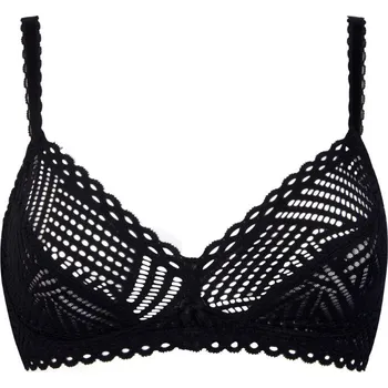 Podprsenka Antigel - Tressage graphic podprsenka triangle bez kostic nevyztužená tressage noir 70A ECC6537