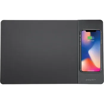 Podložka pod myš Power+ podložka s bezdrátovým nabíjením, černá