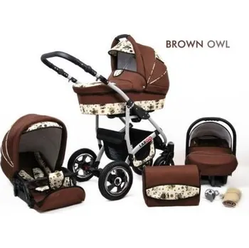 Kočárek Raf-Pol Baby Lux Largo 2v1 2023 Brown Owl