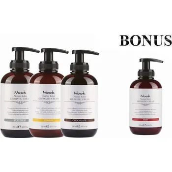 Barva na vlasy AKCE: 3+1 Nook Nectar Kolor Kromatic Cream Color Mask - barevné masky na vlasy bez amoniaku, s UV ochranou, 250 ml