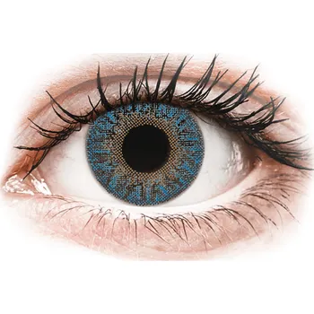 Zdraví TopVue Color - dioptrické (2 čočky) True Sapphire