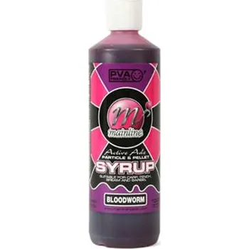 Návnadové aroma Mainline Tekutý Posilovač Particle + Pelet Syrup Bloodworm 50ml
