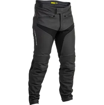 Moto bunda Lindstrands SANDEN PANTS Black kožené sportovní kalhoty na motorku Velikosti pánské: S52