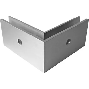 Zábradlí Kotvení boční rohové, sklo:12,76-21,52, Elox - OUT