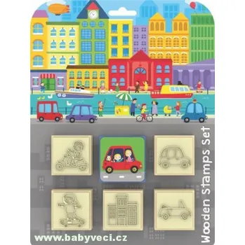 Magnetická kreslící tabulka Razítka tiskátka s poduškou auta > varianta auta města