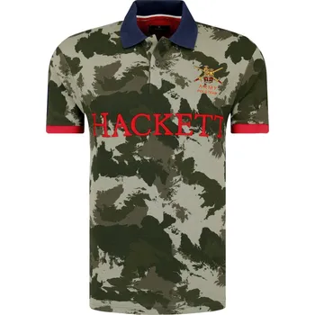 Pánská košile Hackett London Polokošile ARMY CAMOFLAGE | Barva:khaki | Velikost:M