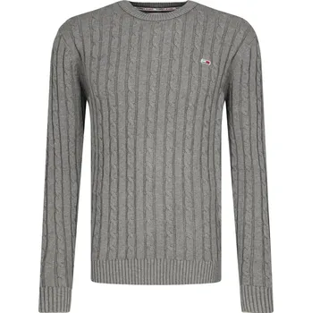 Pánský svetr Tommy Jeans Svetr TJM ESSENTIAL | Barva:šedý | Velikost:XXL