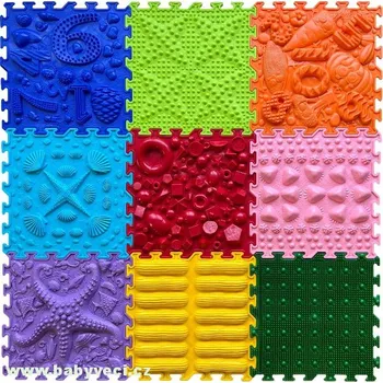 Masážní ortopedické podložky set 9ks duha > varianta duha 9ks