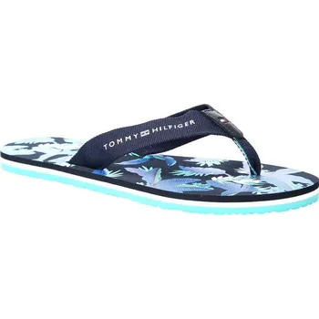 Dámské pantofle Tommy Hilfiger Žabky FLORAL PRINT | Barva:tmavě modrá | Velikost:36
