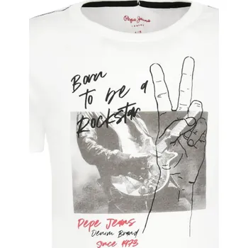 Pepe Jeans London Tričko TROY | Barva:bílý | Velikost:128