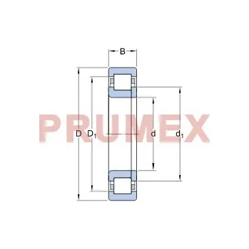 ZKL NUP 2211 C3 válečkové ložisko