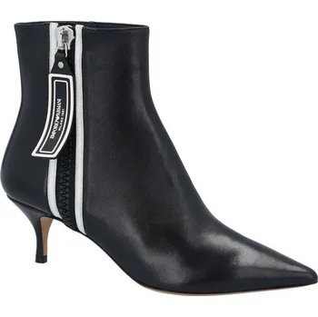 Dámská obuv Emporio Armani Kůžoné kotníkové boty TRONCHETTO | Barva:černý | Velikost:37