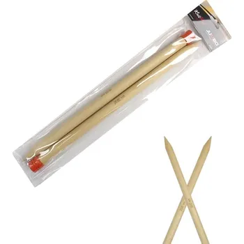Jehlice KnitPro Jumbo Birch dřevěné jehlice 40cm 20mm (KnitPro Jumbo Birch Single Pointed Wood Needles 40Cm 20mm)