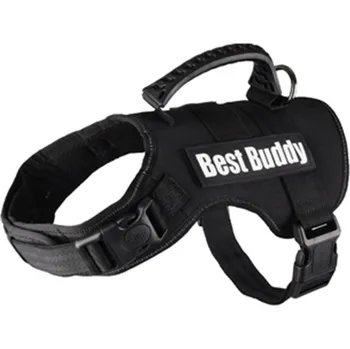 Postroj pro psa FLAMINGO Best Buddy Uranus 95-130x5cm (XXL) - černá