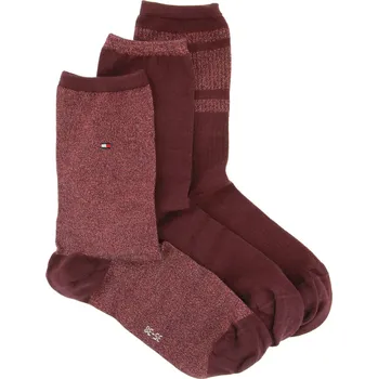 Tommy Hilfiger Ponožky 3-pack | Barva:vínový | Velikost:35-38, 35/38
