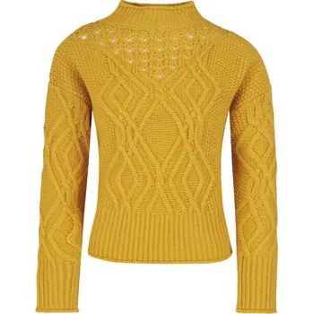 Dámský svetr GUESS JEANS Vlněný rolák | Barva:hořčicová | Velikost:L