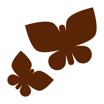 Samolepící dekorace SAMOLEPKA Motýlci 001 levá (15 - hnědá) NA AUTO, NÁLEPKA, FÓLIE, POLEP, TUNING, VLASTNÍ TEXT, TISK, AUTOSAMOLEPKY.cz, POLEPY, OBRÁZEK, LOGO, SAMOLEPKY