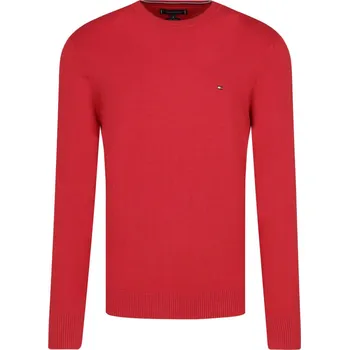 Pánský svetr Tommy Hilfiger Svetr PIMA | Barva:červený | Velikost:XL