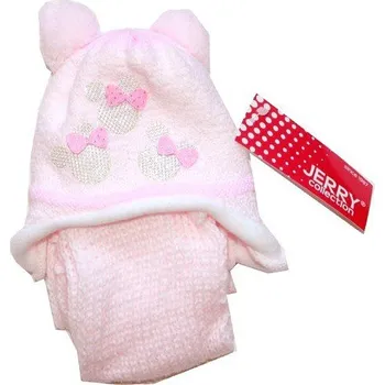 Kojenecká čepička se šálou pro miminka - 247/5