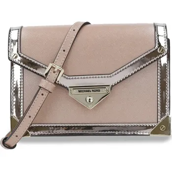 Michael Kors Kůžoná crossbody kabelka GRACE | Barva:pudrově růžový | Velikost:OS