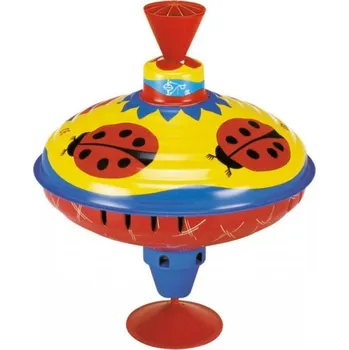 Hračka pro nejmenší Hrající kovová káča beruška