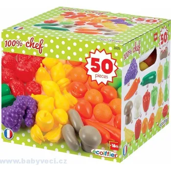 Dětská kuchyňka Ovoce a zelenina do kuchynky Ecoiffier 50 kusů