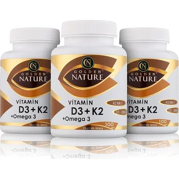 Golden Nature Vitamin D3 + K2 + Omega 3 Golden Nature Vitamin D3 + K2 + Omega 3