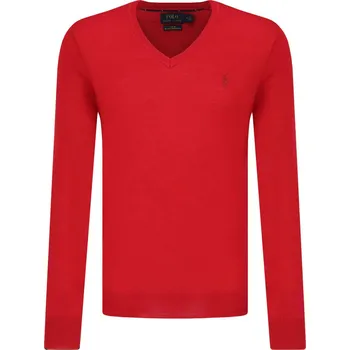 Pánský svetr POLO RALPH LAUREN Vlněný svetr | Barva:červený | Velikost:XL