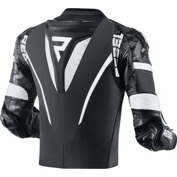 Moto bunda Rebelhorn REBEL černá bílá kožená bunda 50