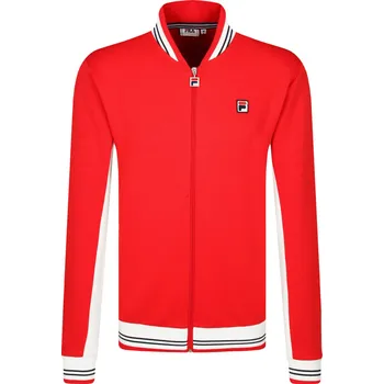 Pánská mikina FILA Mikina SETTANTA | Barva:červený | Velikost:S