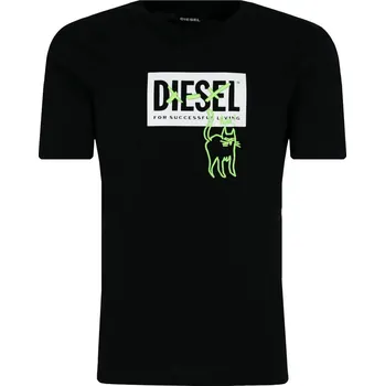 Pánské tričko Diesel Tričko TUDARICAT | Barva:černý | Velikost:144