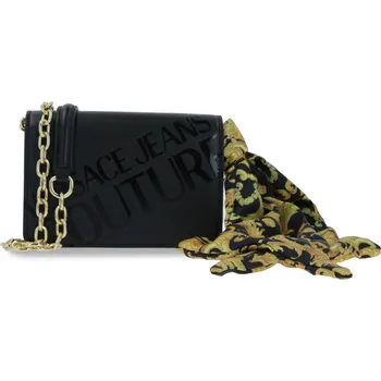 Módní doplněk Versace Jeans Couture Crossbody kabelka + šátek černá