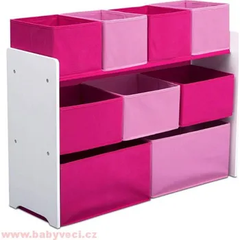 Dětský stůl organizér do pokojíčku na hračky růžový > varianta růžový