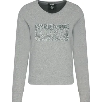 Dámská mikina DKNY Mikina | Barva:šedý | Velikost:L