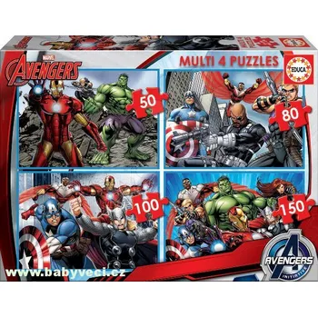Puzzle multi sada 4 obrázků avengers > varianta avengers