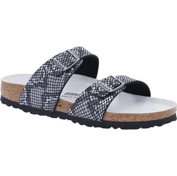 Dámské pantofle Birkenstock Pantofle Sydney s přídavkem kůže | Barva:tmavě modrá | Velikost:36