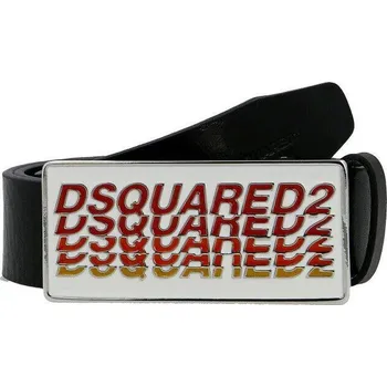 Opasek Dsquared2 Kůžoný opasek | Barva:černý | Velikost:100