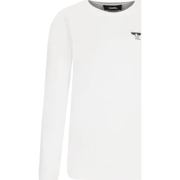 Dámský svetr Karl Lagerfeld Mikina Ikonik Mini | Barva:bílý | Velikost:XS