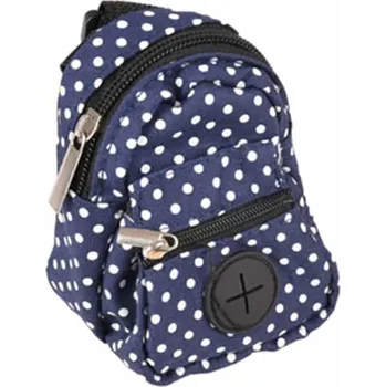 sáček na exkrement Zásobník na sáčky na výkaly a pamlsky FLAMINGO 2v1 Dot Benni modrý