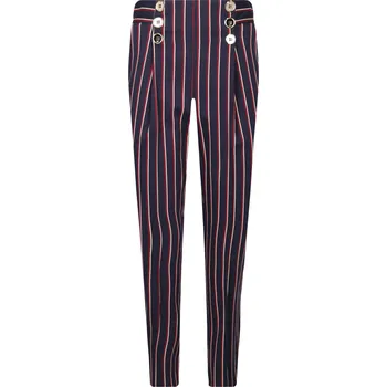 Dámské kalhoty Elisabetta Franchi Kalhoty | Barva:tmavě modrá | Velikost:38